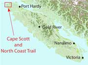North Coast Trail Map, Canada
